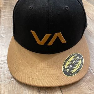 RVCA Black and Tan fitted hat